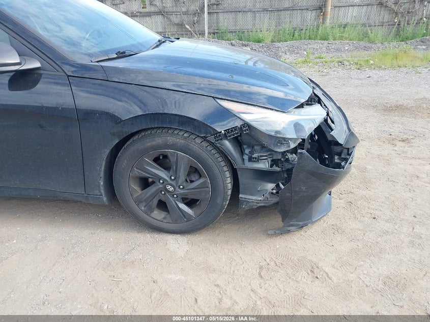 2021 Hyundai Elantra VIN KMHLS4AG0MU101060 IAAI salvage auction — FRONT & REAR, Salvage (Michigan), sold $2,375 on 2026-08-01 (photo 6)