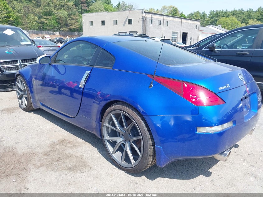 2003 Nissan 350z VIN JN1AZ34D13T116855 IAAI salvage auction — VANDALISM, Salvage (Idaho), sold $2,750 on 2026-07-16 (photo 3)