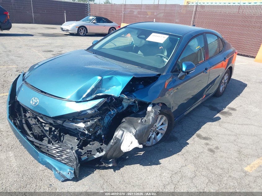 2025 Toyota Camry VIN 4T1DAACK0SU157102 IAAI salvage auction — LEFT FRONT, Salvage (California), sold $7,100 on 2026-07-23 (photo 2)