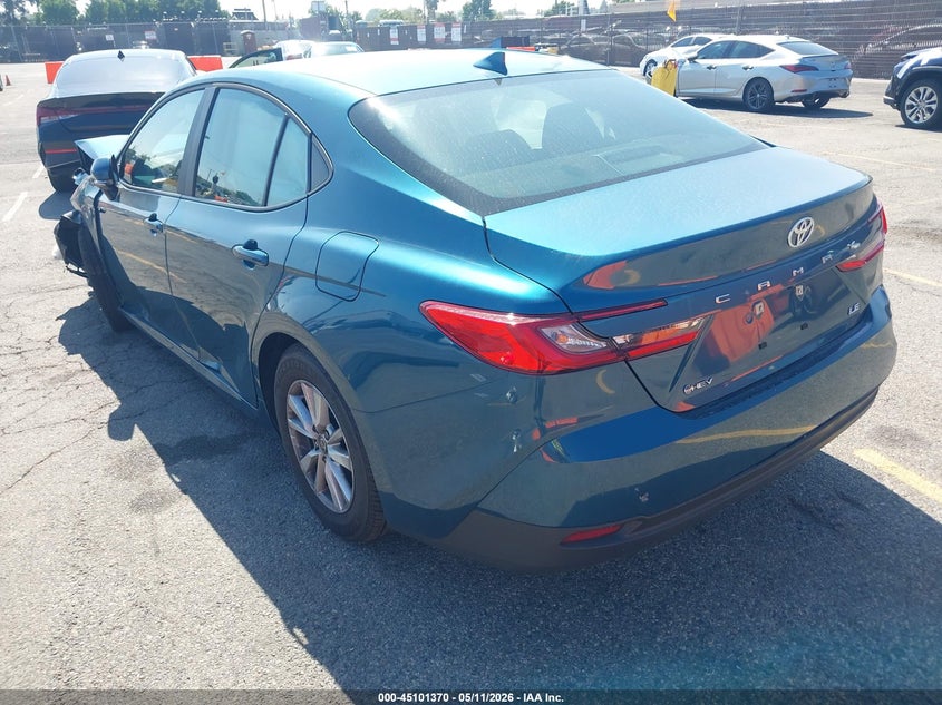 2025 Toyota Camry VIN 4T1DAACK0SU157102 IAAI salvage auction — LEFT FRONT, Salvage (California), sold $7,100 on 2026-07-23 (photo 3)