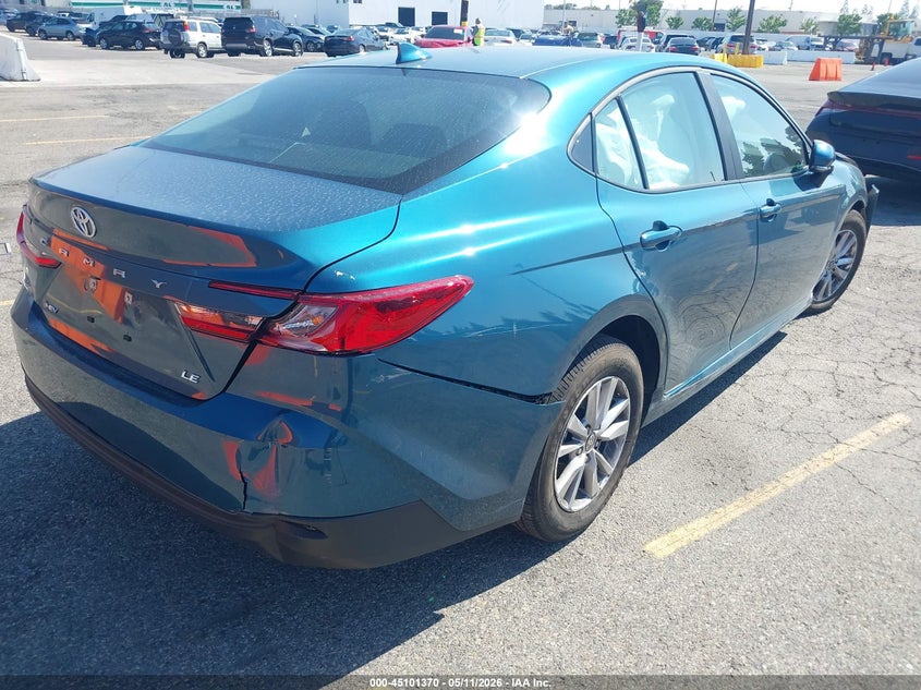2025 Toyota Camry VIN 4T1DAACK0SU157102 IAAI salvage auction — LEFT FRONT, Salvage (California), sold $7,100 on 2026-07-23 (photo 4)