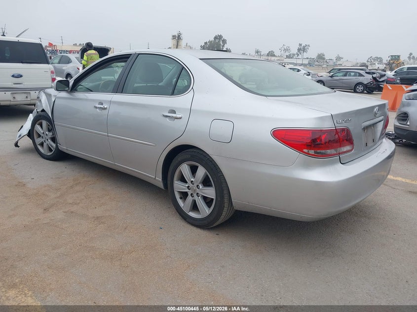 2005 Lexus ES VIN JTHBA30G555085320 IAAI salvage auction — LEFT FRONT, Salvage (California), sold $350 on 2026-07-15 (photo 3)