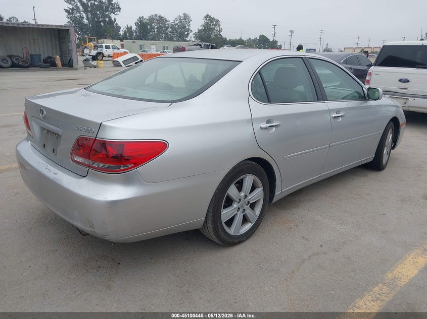2005 Lexus ES VIN JTHBA30G555085320 IAAI salvage auction — LEFT FRONT, Salvage (California), sold $350 on 2026-07-15 (photo 4)