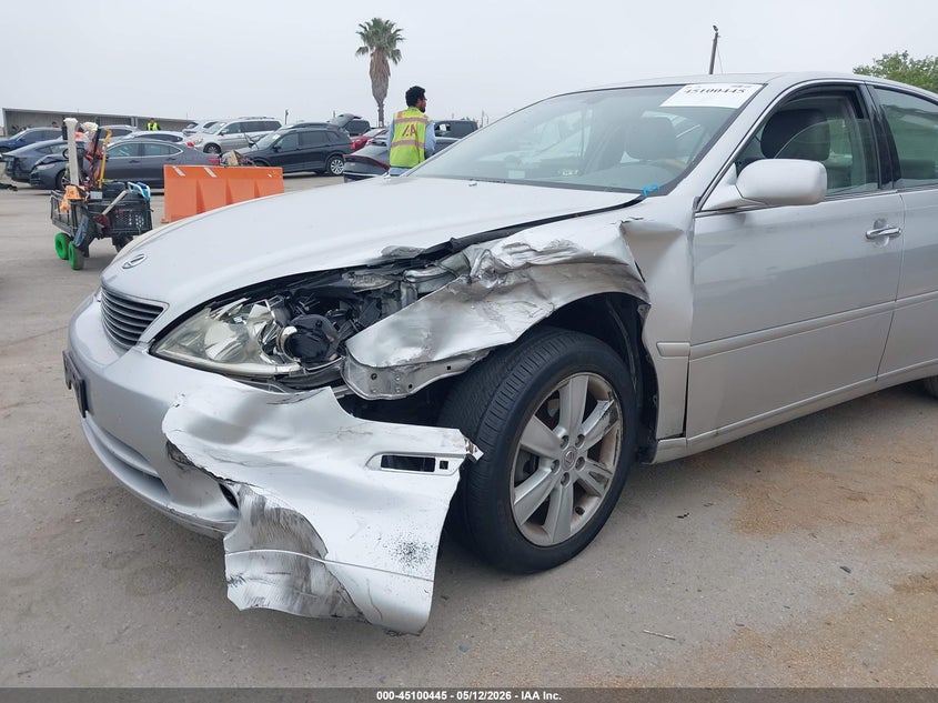 2005 Lexus ES VIN JTHBA30G555085320 IAAI salvage auction — LEFT FRONT, Salvage (California), sold $350 on 2026-07-15 (photo 6)