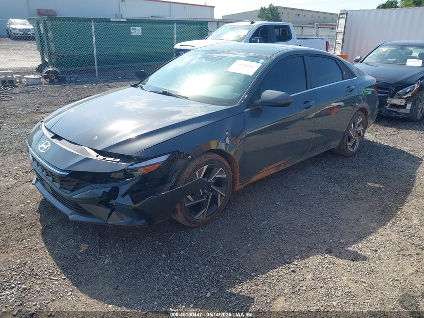2025 Hyundai Elantra VIN KMHLS4DG2SU912450 IAAI salvage auction — RIGHT SIDE, Junk (Oklahoma), sold $5,025 on 2026-07-14 (photo 2)