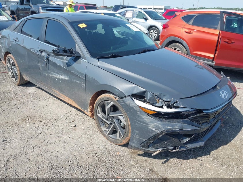 2025 Hyundai Elantra VIN KMHLS4DG2SU912450 IAAI salvage auction — RIGHT SIDE, Junk (Oklahoma), sold $5,025 on 2026-07-14 (photo 6)