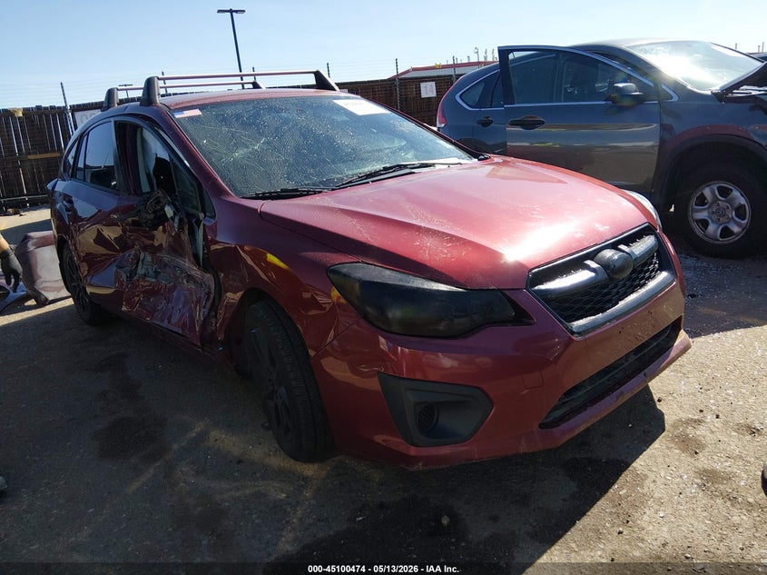 2014 Subaru Impreza VIN JF1GPAC67E8254870 IAAI salvage auction — FRONT & REAR, Clear (Colorado), sold $400 on 2026-07-28 (photo 1)
