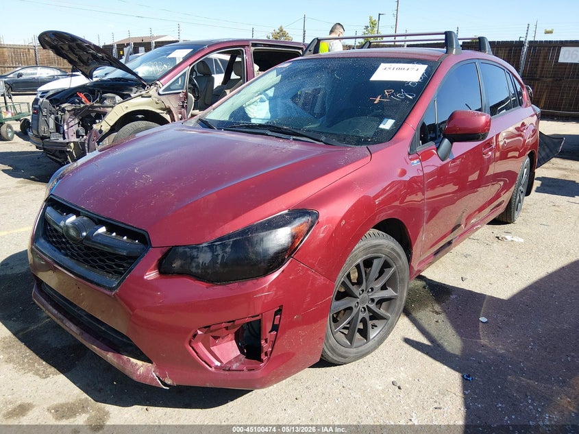 2014 Subaru Impreza VIN JF1GPAC67E8254870 IAAI salvage auction — FRONT & REAR, Clear (Colorado), sold $400 on 2026-07-28 (photo 2)