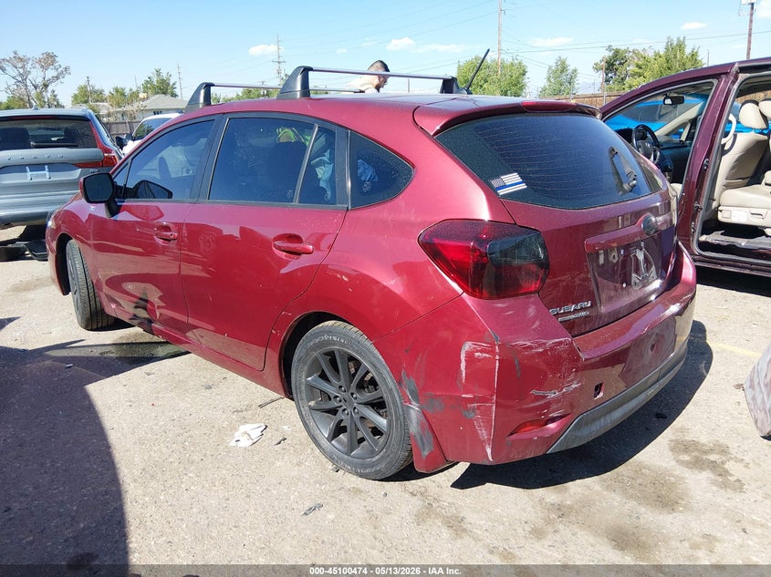 2014 Subaru Impreza VIN JF1GPAC67E8254870 IAAI salvage auction — FRONT & REAR, Clear (Colorado), sold $400 on 2026-07-28 (photo 3)