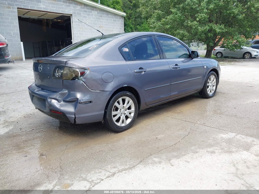 2008 Mazda 3 VIN JM1BK12F881814011 IAAI salvage auction — RIGHT REAR, Clear (Tennessee), sold $350 on 2026-07-08 (photo 4)