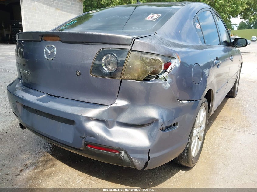 2008 Mazda 3 VIN JM1BK12F881814011 IAAI salvage auction — RIGHT REAR, Clear (Tennessee), sold $350 on 2026-07-08 (photo 6)