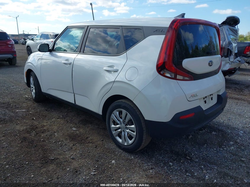 2020 Kia Soul VIN KNDJ23AU6L7703759 IAAI salvage auction — RIGHT SIDE, Clear (Michigan), sold $2,625 on 2026-08-19 (photo 3)