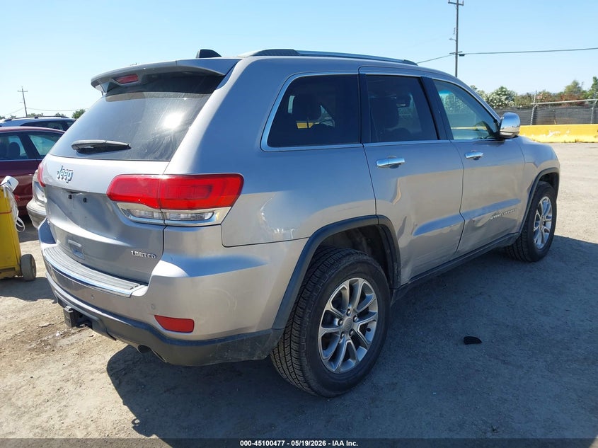 2014 Jeep Grand cherokee VIN 1C4RJFBG7EC479900 IAAI salvage auction — SIDE, Salvage Title, sold $3,200 on 2026-07-31 (photo 4)