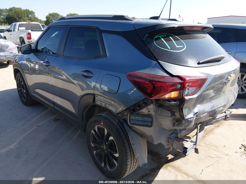 2021 Chevrolet Trailblazer VIN KL79MPS22MB089225 IAAI salvage auction — REAR END, Original (Texas), sold $3,650 on 2026-07-28 (photo 3)