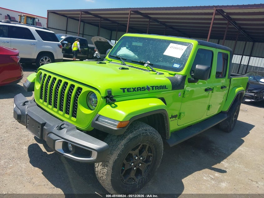2021 Jeep Gladiator VIN 1C6HJTAG7ML622961 IAAI salvage auction — RIGHT REAR, Original (Texas), sold $10,600 on 2026-09-01 (photo 2)