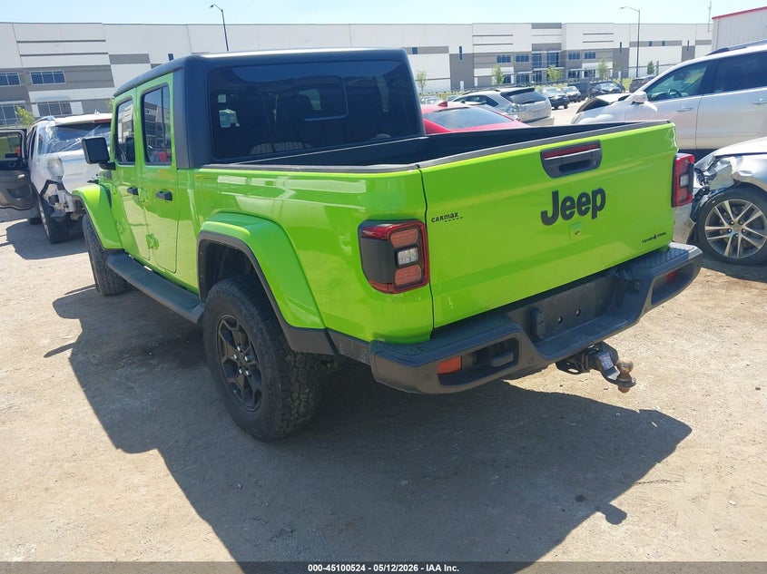 2021 Jeep Gladiator VIN 1C6HJTAG7ML622961 IAAI salvage auction — RIGHT REAR, Original (Texas), sold $10,600 on 2026-09-01 (photo 3)
