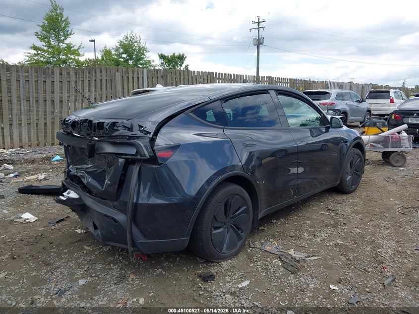 2026 Tesla Model y VIN 7SAYGDEE1TA614622 IAAI salvage auction — FRONT END, Salvage (Virginia), sold $9,125 on 2026-07-30 (photo 4)