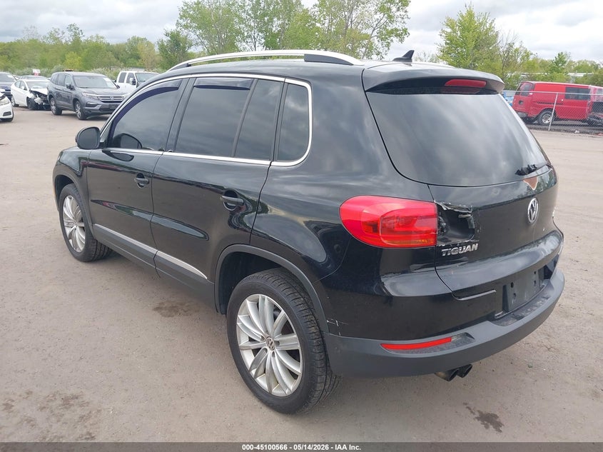 2012 Volkswagen Tiguan VIN WVGBV7AX3CW608042 IAAI salvage auction — HAIL, Salvage (Ohio), sold $975 on 2026-07-21 (photo 3)
