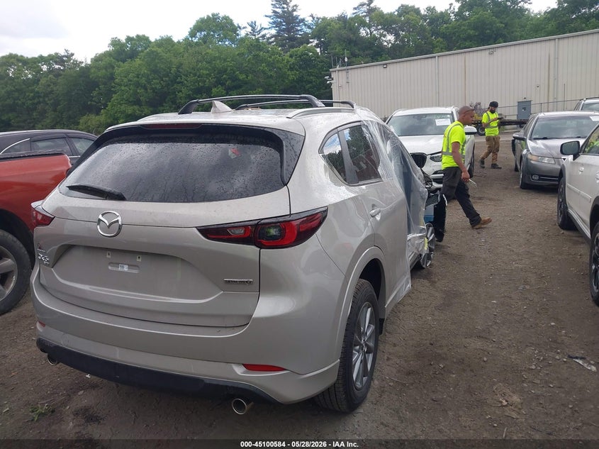 2025 Mazda Cx-5 VIN JM3KFBCM4S0719201 IAAI salvage auction — RIGHT FRONT, Salvage (Massachusetts), sold $8,300 on 2026-07-28 (photo 4)