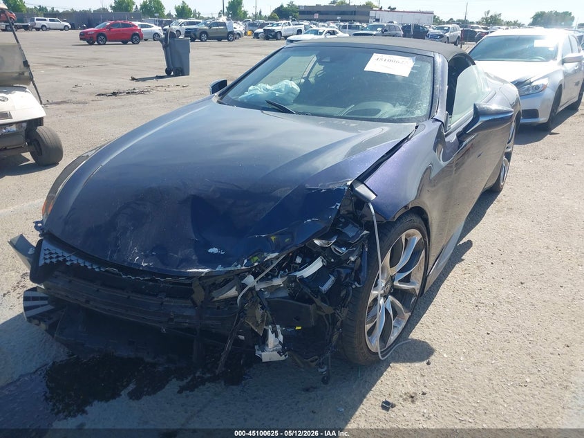 2021 Lexus Lc VIN JTHKPAAY3MA103328 IAAI salvage auction — FRONT END, Salvage (California), sold $23,700 on 2026-07-06 (photo 2)