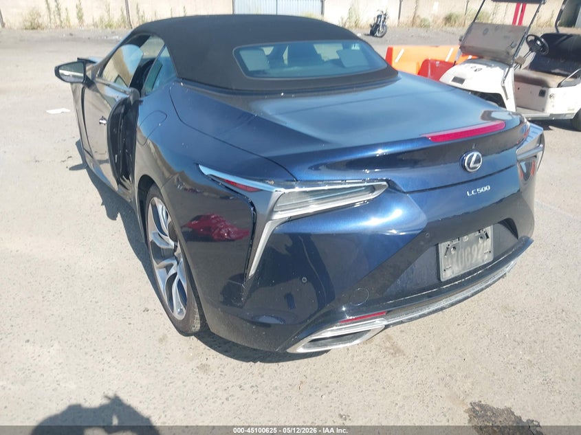 2021 Lexus Lc VIN JTHKPAAY3MA103328 IAAI salvage auction — FRONT END, Salvage (California), sold $23,700 on 2026-07-06 (photo 3)
