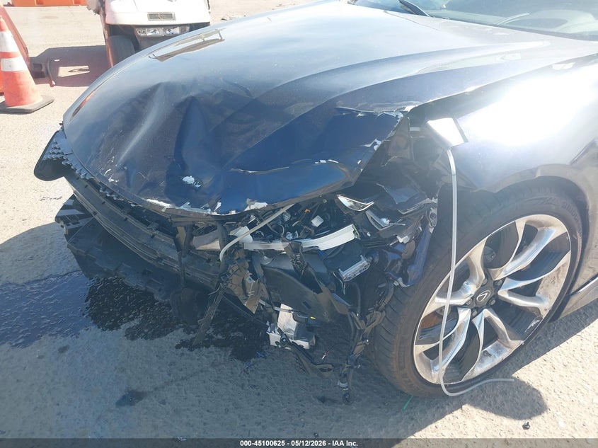 2021 Lexus Lc VIN JTHKPAAY3MA103328 IAAI salvage auction — FRONT END, Salvage (California), sold $23,700 on 2026-07-06 (photo 6)