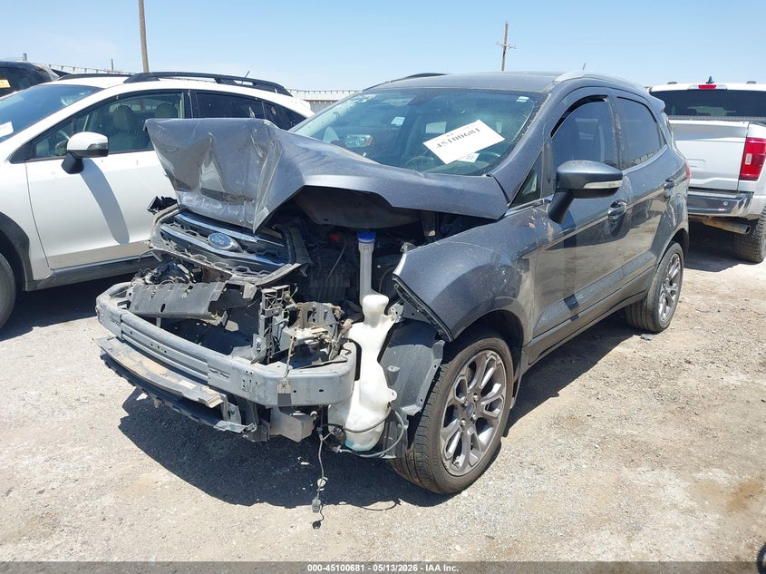 2018 Ford Ecosport VIN MAJ3P1VE4JC214708 IAAI salvage auction — FRONT END, Salvage (Texas), sold $675 on 2026-07-21 (photo 2)