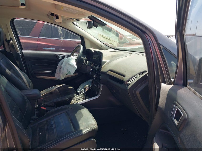 2018 Ford Ecosport VIN MAJ3P1VE4JC214708 IAAI salvage auction — FRONT END, Salvage (Texas), sold $675 on 2026-07-21 (photo 5)