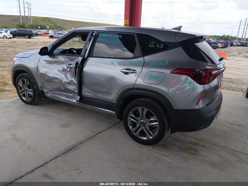 2023 Kia Seltos VIN KNDEPCAA9P7450239 IAAI salvage auction — LEFT SIDE, Certificate Of Destruction (Florida), sold $4,950 on 2026-07-21 (photo 3)