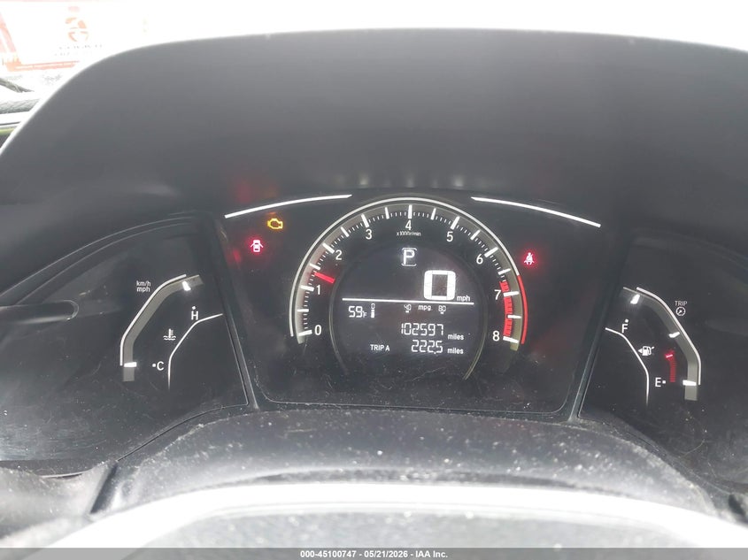 2018 Honda Civic VIN 2HGFC2F50JH573950 IAAI salvage auction — FRONT END, Salvage (Idaho), sold $2,100 on 2026-07-19 (photo 7)