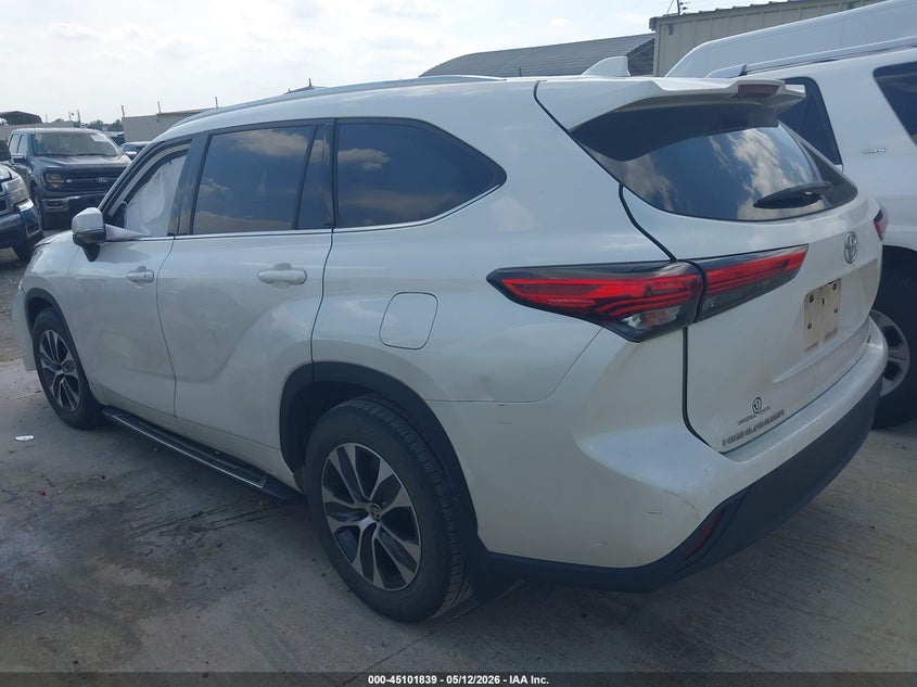 2020 Toyota Highlander VIN 5TDGZRAH2LS512938 IAAI salvage auction — FRONT END, Salvage (Texas), sold $11,050 on 2026-07-20 (photo 3)