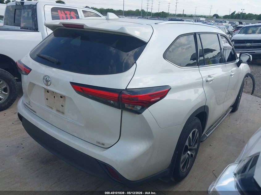2020 Toyota Highlander VIN 5TDGZRAH2LS512938 IAAI salvage auction — FRONT END, Salvage (Texas), sold $11,050 on 2026-07-20 (photo 4)