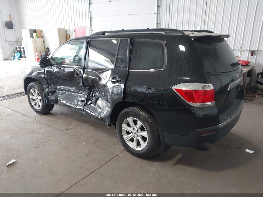 2012 Toyota Highlander VIN 5TDBK3EH5CS171539 IAAI salvage auction — LEFT SIDE, Salvage (Minnesota), sold $775 on 2026-07-22 (photo 3)