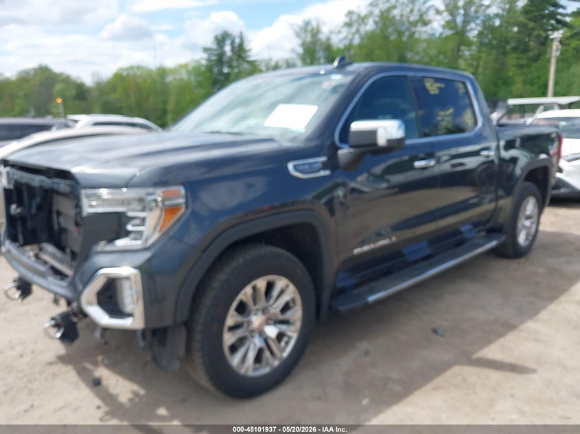 2021 Gmc SIERRA VIN 1GTU9FED0MZ277822 IAAI salvage auction — FRONT & REAR, Salvage (Massachusetts), sold $11,100 on 2026-07-23 (photo 2)