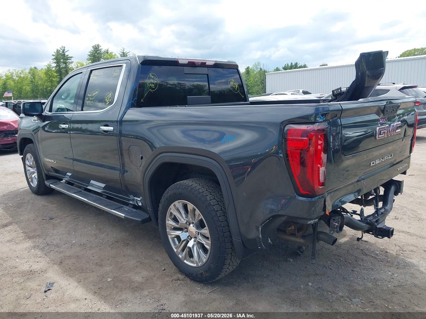 2021 Gmc SIERRA VIN 1GTU9FED0MZ277822 IAAI salvage auction — FRONT & REAR, Salvage (Massachusetts), sold $11,100 on 2026-07-23 (photo 3)