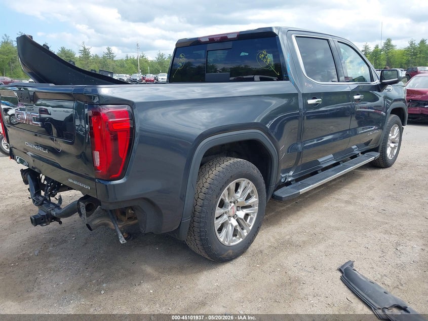 2021 Gmc SIERRA VIN 1GTU9FED0MZ277822 IAAI salvage auction — FRONT & REAR, Salvage (Massachusetts), sold $11,100 on 2026-07-23 (photo 4)