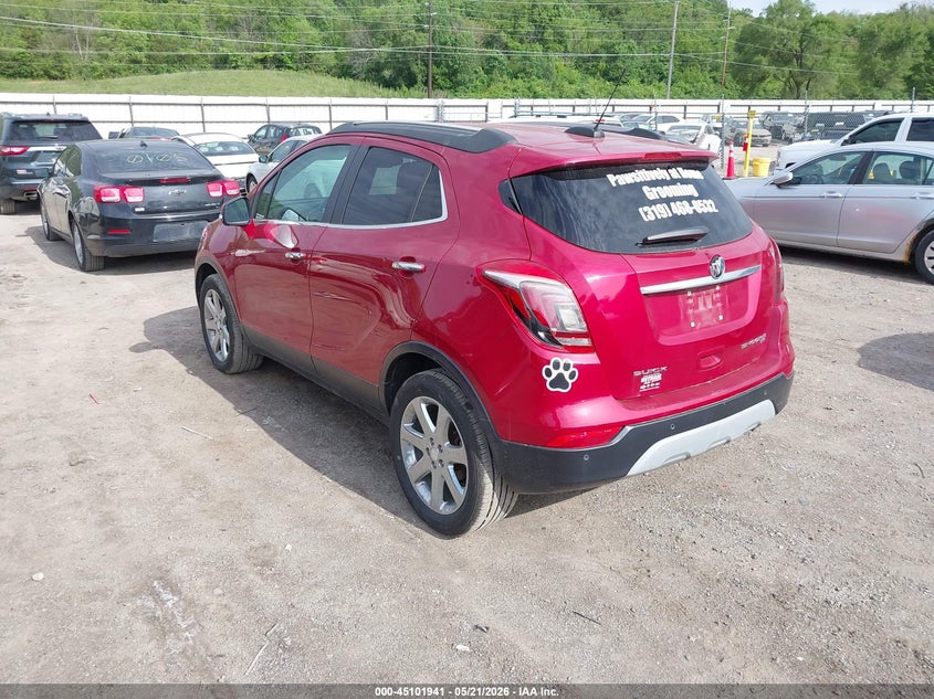 2018 Buick Encore VIN KL4CJHSB1JB642203 IAAI salvage auction — HAIL, Salvage (Iowa), sold $2,750 on 2026-07-20 (photo 3)