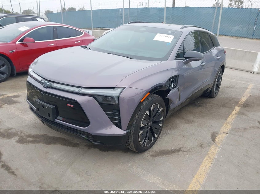 2024 Chevrolet Blazer ev VIN 3GNKDCRJ8RS227122 IAAI salvage auction — SIDE, Salvage (California), sold $12,500 on 2026-07-08 (photo 2)