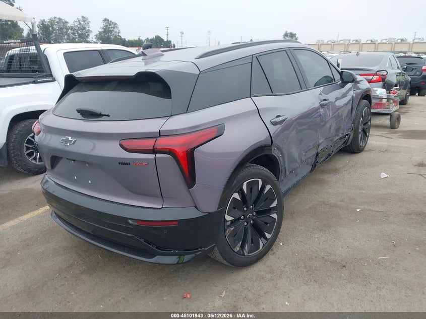 2024 Chevrolet Blazer ev VIN 3GNKDCRJ8RS227122 IAAI salvage auction — SIDE, Salvage (California), sold $12,500 on 2026-07-08 (photo 4)