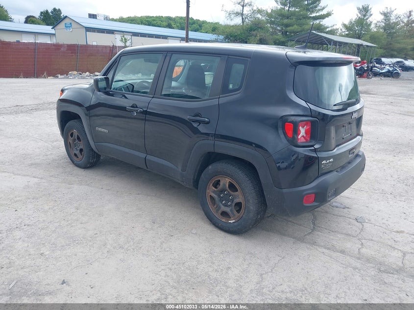 2019 Jeep Renegade VIN ZACNJBAB9KPJ75727 IAAI salvage auction — SIDE, Salvage (Pennsylvania), sold $750 on 2026-07-22 (photo 3)