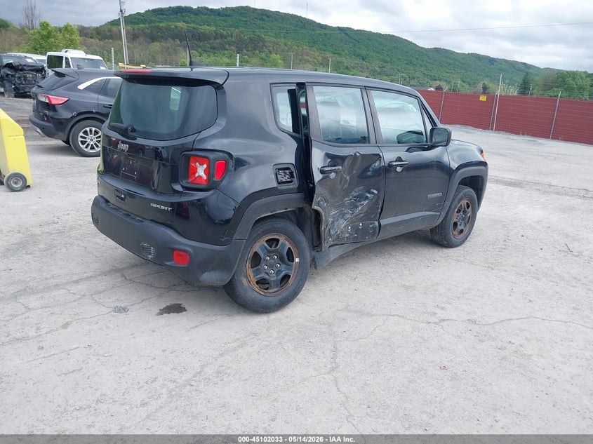 2019 Jeep Renegade VIN ZACNJBAB9KPJ75727 IAAI salvage auction — SIDE, Salvage (Pennsylvania), sold $750 on 2026-07-22 (photo 4)