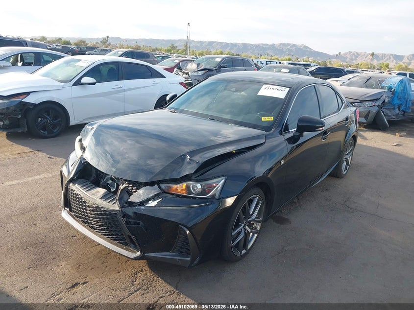 2017 Lexus Is VIN JTHBA1D24H5039470 IAAI salvage auction — FRONT END, Salvage (Arizona), sold $4,025 on 2026-07-14 (photo 2)