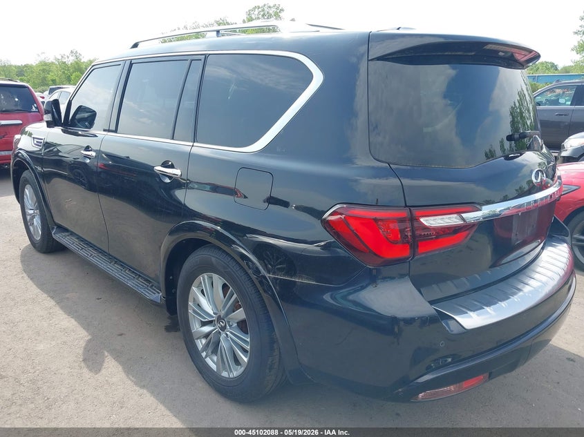 2019 Infiniti Qx80 VIN JN8AZ2NE7K9226243 IAAI salvage auction — HAIL, Salvage (Ohio), sold $7,250 on 2026-07-07 (photo 3)