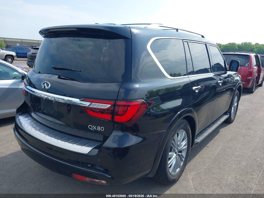 2019 Infiniti Qx80 VIN JN8AZ2NE7K9226243 IAAI salvage auction — HAIL, Salvage (Ohio), sold $7,250 on 2026-07-07 (photo 4)