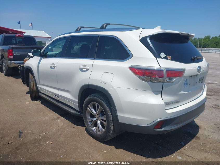 2015 Toyota Highlander VIN 5TDKKRFH0FS058698 IAAI salvage auction — FRONT END, Salvage (Louisiana), sold $5,650 on 2026-07-20 (photo 3)