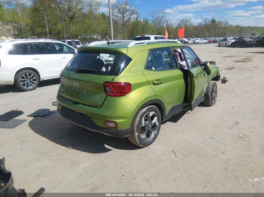 2023 Hyundai Venue VIN KMHRC8A38PU266712 IAAI salvage auction — FRONT END, Salvage Title, sold $1,950 on 2026-07-29 (photo 4)