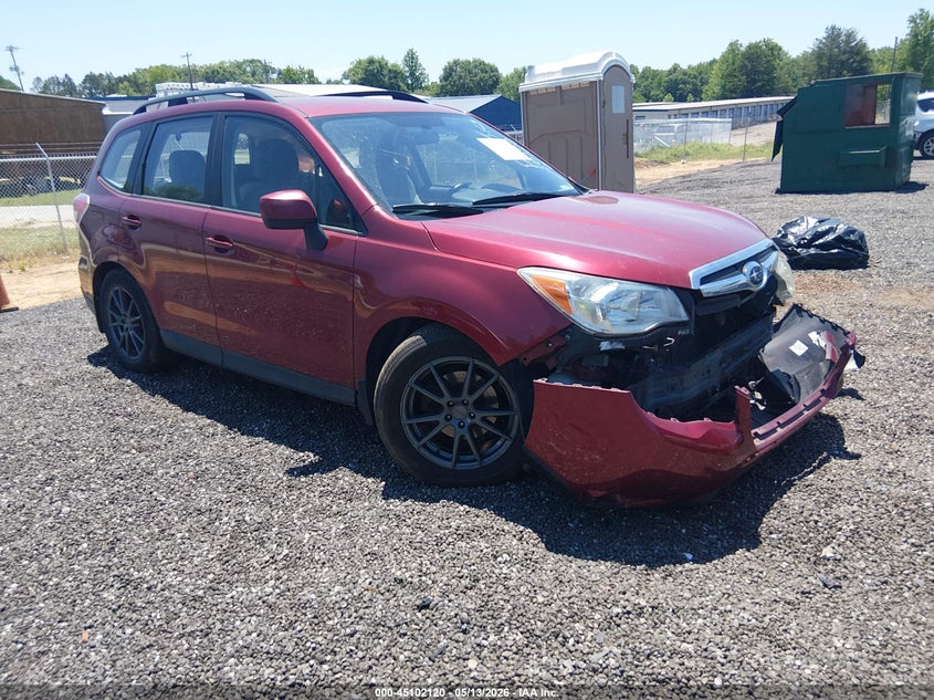 2015 Subaru Forester VIN JF2SJABC9FH420399 IAAI salvage auction — FRONT END, Salvage (South Carolina), sold $25 on 2026-07-21 (photo 1)