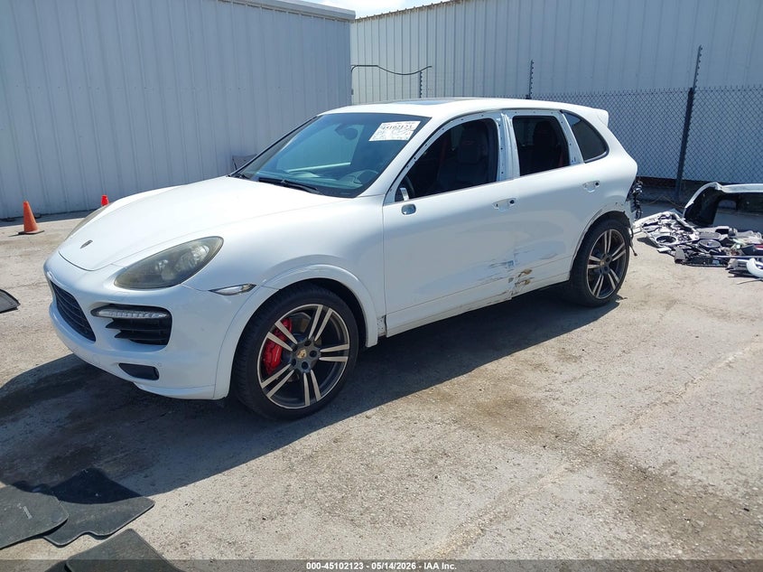 2013 Porsche Cayenne VIN WP1AD2A28DLA75407 IAAI salvage auction — LEFT SIDE, Salvage (California), sold $8,200 on 2026-07-20 (photo 2)