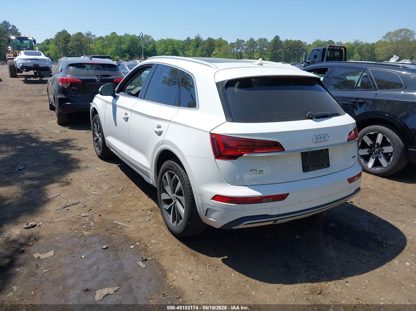 2021 Audi Q5 VIN WA1BAAFY9M2038825 IAAI salvage auction — FRONT END, Mv-907A (New York), sold $7,675 on 2026-07-14 (photo 3)