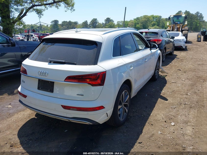 2021 Audi Q5 VIN WA1BAAFY9M2038825 IAAI salvage auction — FRONT END, Mv-907A (New York), sold $7,675 on 2026-07-14 (photo 4)